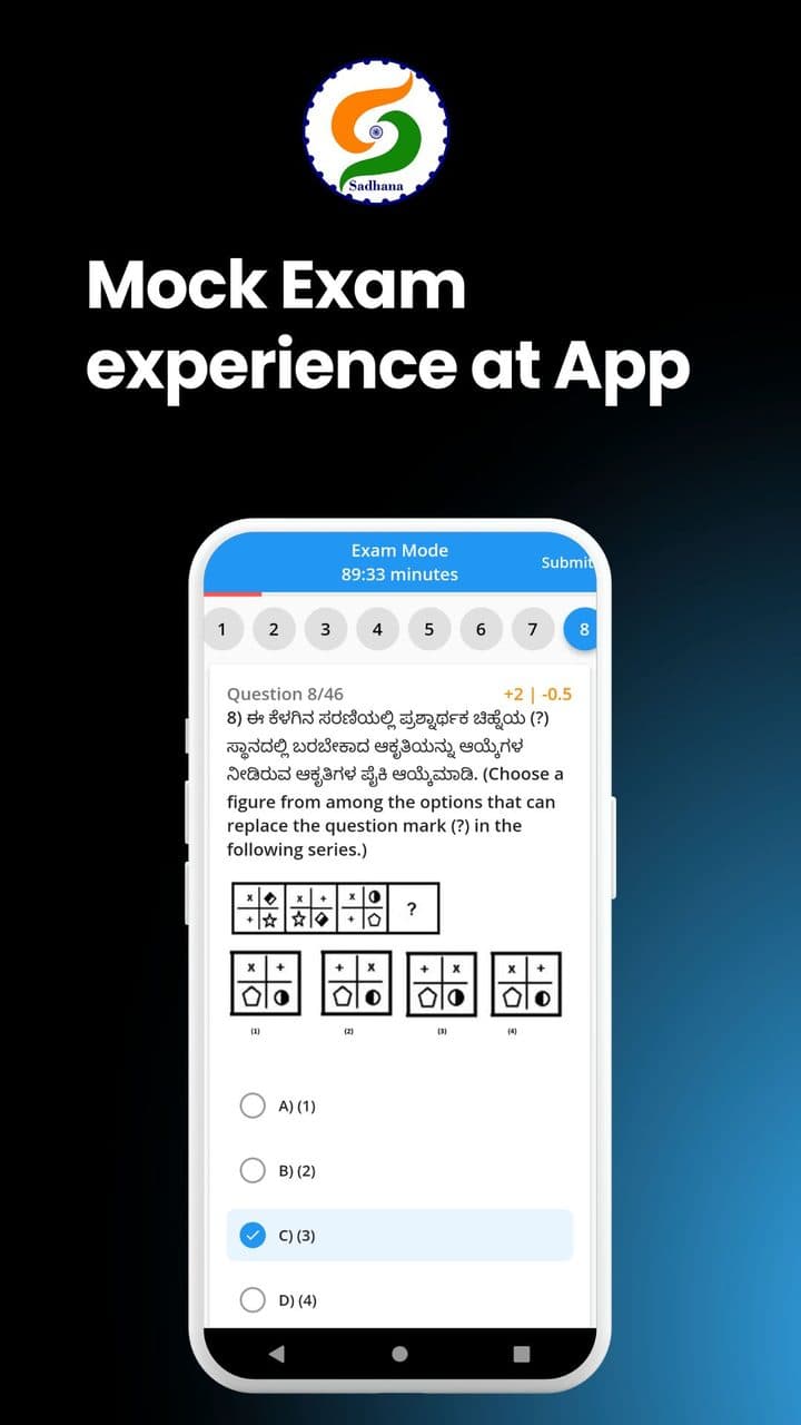 Sadhana Academy app screen 1